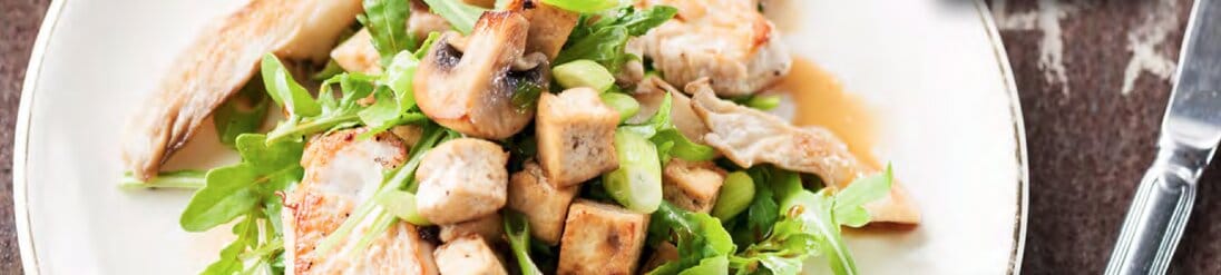recept tofu salade met kalkoenfilet