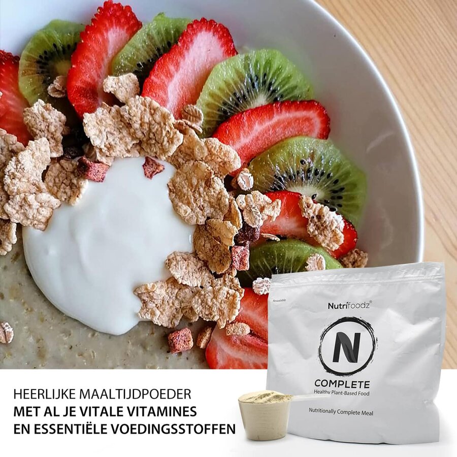 nutrifoodz complete met yoghurt